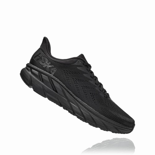 Hoka One One CLIFTON 7 Road Running Shoes For Men India Black IN-5802